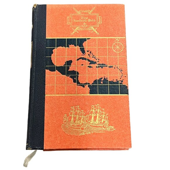 John Steinbeck "Eine Hand Voll Gold" Hardcover Quarter Leather 1953 Edition Germ - Picture 1 of 7